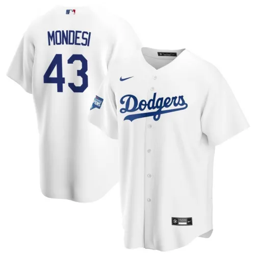 Los Angeles Dodgers Hombre Adalberto Mondesí #43 Nike White 2020 World Series Champions Home Jersey