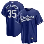 Camisola dos Los Angeles Dodgers Cody Bellinger #35 Nike Royal Alternate 2020 para homem
