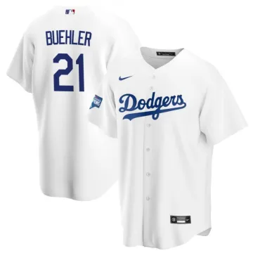 Hommes Los Angeles Dodgers Walker Buehler #21 Nike White 2020 Home Jersey