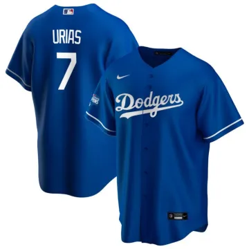 Heren Los Angeles Dodgers Julio Urías #7 Nike Royal 2020 World Series Champions thuisshirt
