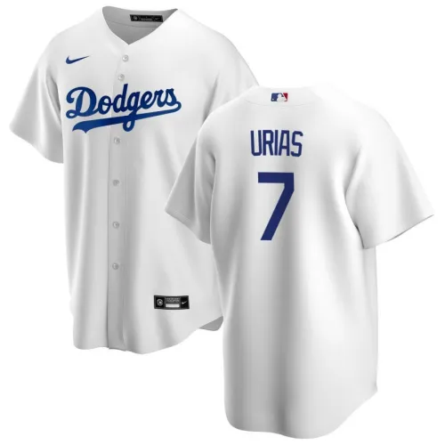 Männer Los Angeles Dodgers Julio Urías #7 Nike Weiß 2020 Heimtrikot