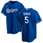 Maglia Los Angeles Dodgers Corey Seager #5 Nike Royal Alternate 2020 Uomo