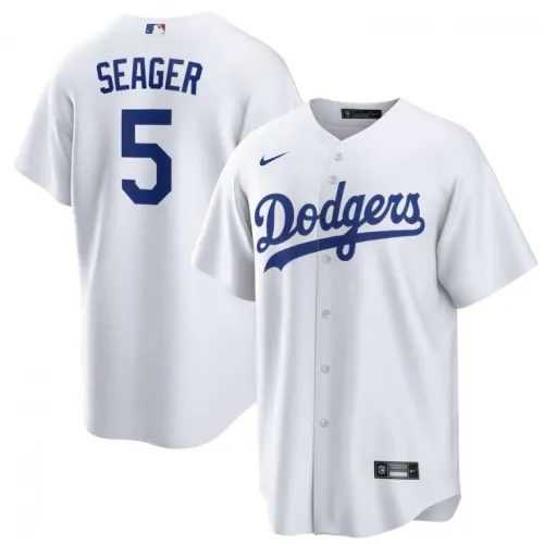 Männer Los Angeles Dodgers Corey Seager #5 Nike Weiß Alternate 2020 Jersey