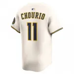 Jackson Chourio Milwaukee Brewers Nike Home Limited Jersey – Cream