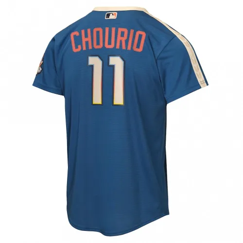 Jackson Chourio Milwaukee Brewers Nike Youth 2026 City Connect Stadium Jersey – Mineral Blue