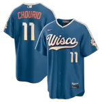 Jackson Chourio Milwaukee Brewers Nike 2026 City Connect Stadium Jersey - Mineral Blue Jackson Chourio Milwaukee Brewers Nike 2026 City Connect Stadium Jersey – Mineral Blue