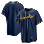 Milwaukee Brewers Nike Alternate Replica Team Jersey - Marine