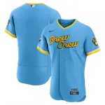 Milwaukee Brewers Nike 2022 City Connect Authentic Team-Trikot – Powder Blue Milwaukee Brewers Nike 2022 City Connect Authentic Team Jersey – Powder Blue