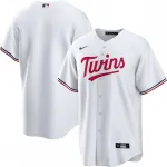 Camisa oficial do Minnesota Twins, réplica da camisa do time para jogos em casa - Branca Minnesota Twins Nike Home Replica Team Jersey – White