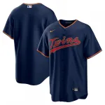 Camisa Réplica Alternativa do Minnesota Twins da Nike - Azul Marinho