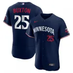 Camisa oficial alternativa autêntica do jogador Byron Buxton do Minnesota Twins, da Nike - Azul Marinho Byron Buxton Minnesota Twins Nike Alternate Authentic Official Player Jersey – Navy