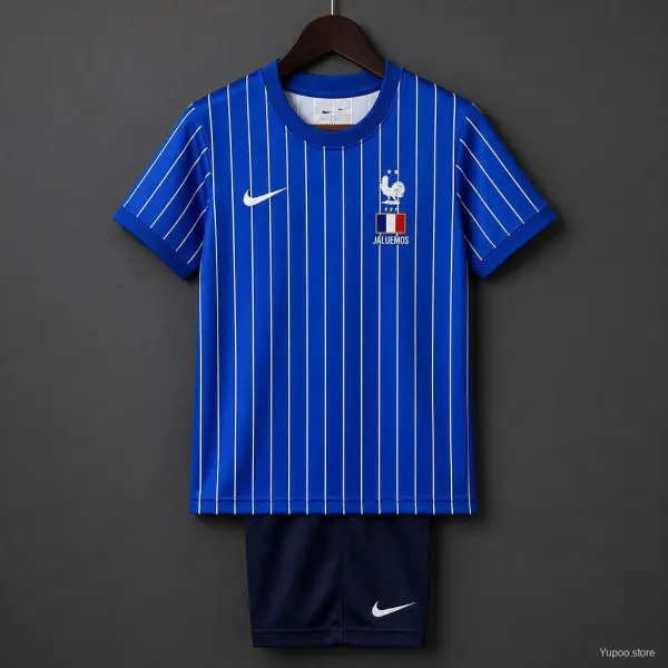 World Cup 2026 France x Jacquemus Pre-Match Kids Kit - A-Grade Quality Detail View