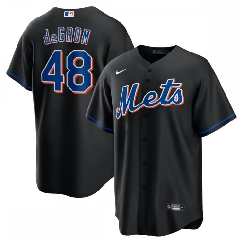 Jacob deGrom New York Mets Nike 2022 Alternate Replica Player Jersey - Black