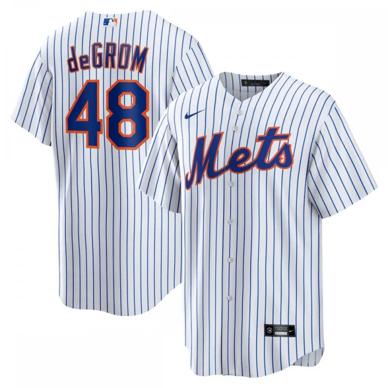 Jacob deGrom New York Mets Nike Home Replica Player Name Jersey – White