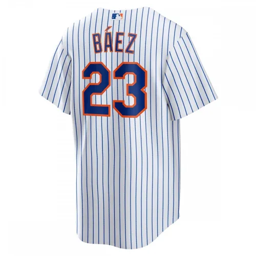 Javier Báez New York Mets Nike Home Official Replica Player Jersey - Wit
