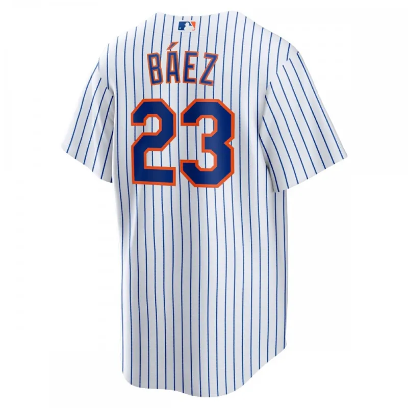 Javier Báez New York Mets Nike Home Official Replica Player Jersey – White