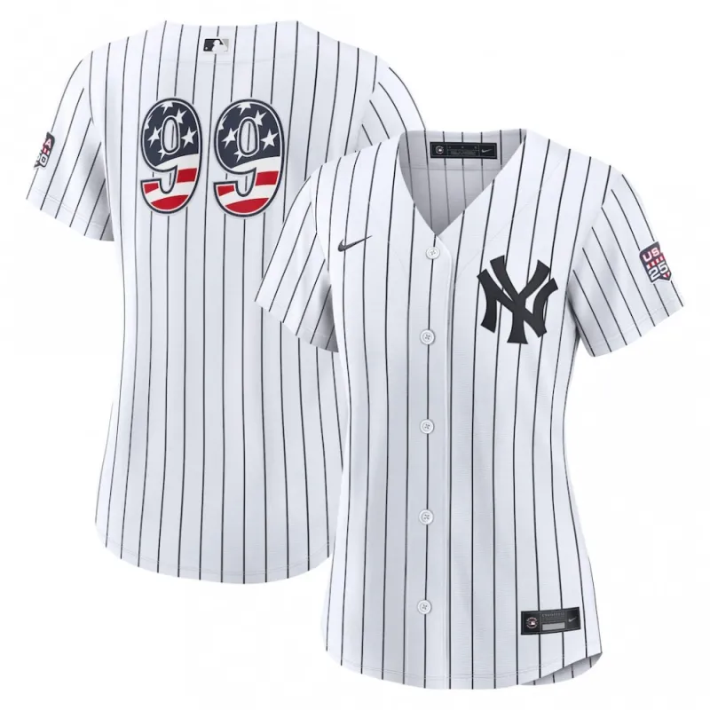 Aaron Judge New York Yankees Nike Women’s USA 250 Fourth of July Home Stadium Jersey – White