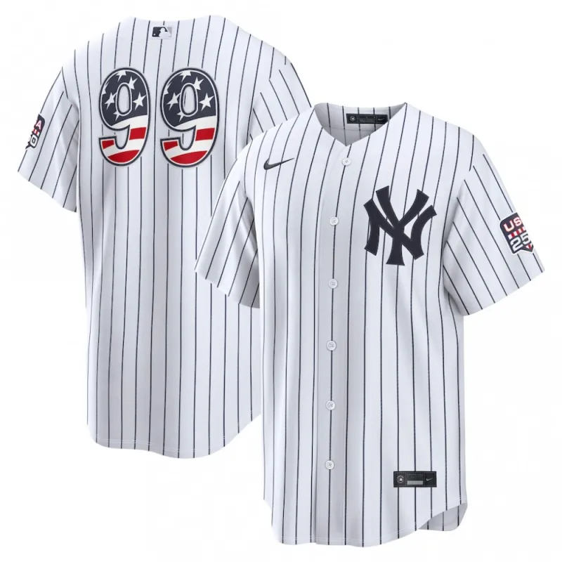 Aaron Judge New York Yankees Nike USA 250 Fourth of July Home Stadium Jersey – White