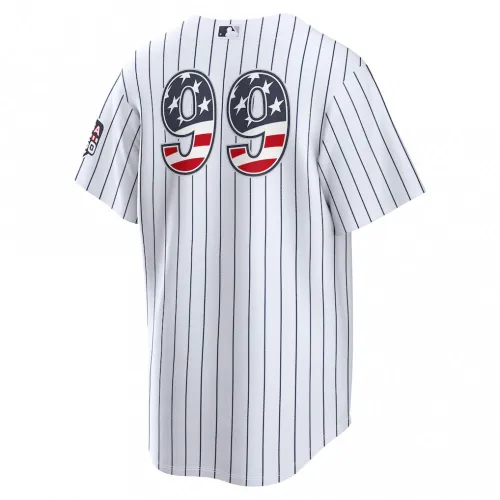 Aaron Judge New York Yankees Nike USA 250 Fourth of July Home Stadium Jersey – White