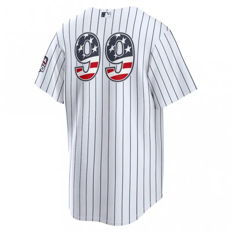 Aaron Judge New York Yankees Nike USA 250 Fourth of July Home Stadium Jersey – White