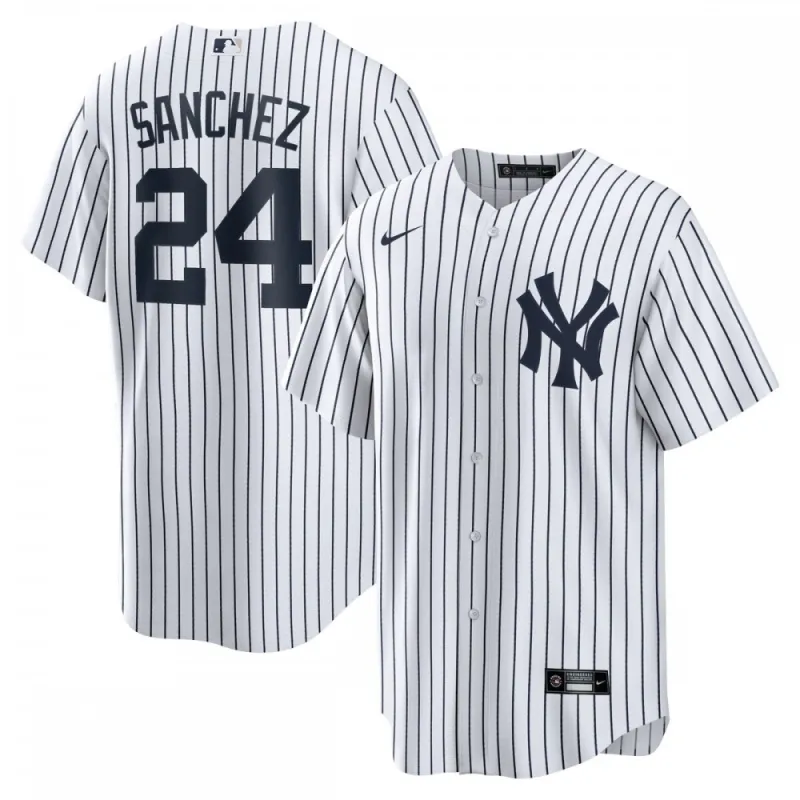 Gary Sanchez New York Yankees Nike Home Replica Player Name Jersey – White