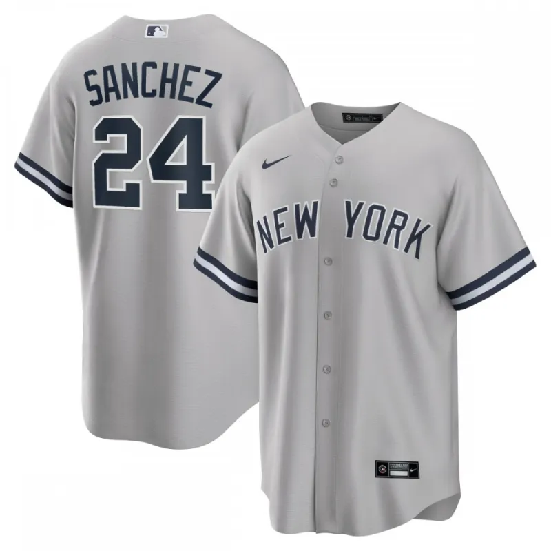 Gary Sanchez New York Yankees Nike Road Replica Player Name Jersey – Gray