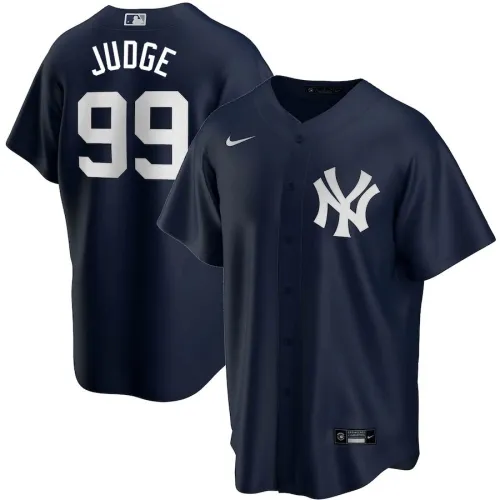 Hombres New York Yankees Aaron Judge #99 Nike Navy Home 2020 Jersey