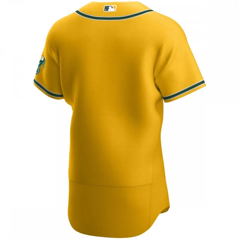 Oakland Athletics Nike Authentic Official Team Jersey – Gold