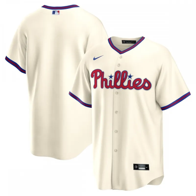 Philadelphia Phillies Nike Alternate Replica Team Jersey – Cream