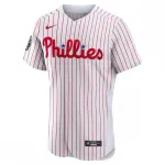 Philadelphia Phillies Nike 2022 World Series Home Authentic Blank Jersey – White