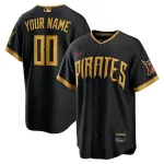 Pittsburgh Pirates Nike 2026 City Connect Stadium Custom Jersey - Black