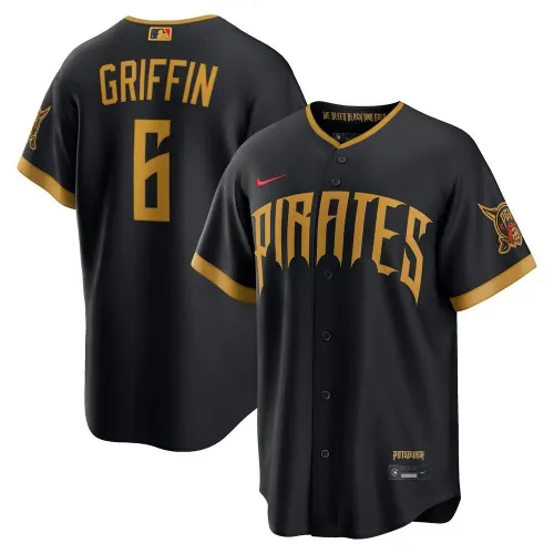 Konnor Griffin Pittsburgh Pirates Nike 2026 City Connect Stadium Jersey - Black