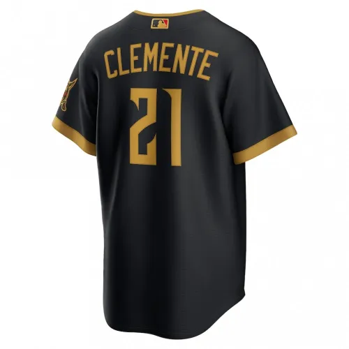 Roberto Clemente Pittsburgh Pirates Nike 2026 City Connect Stadium Jersey – Black