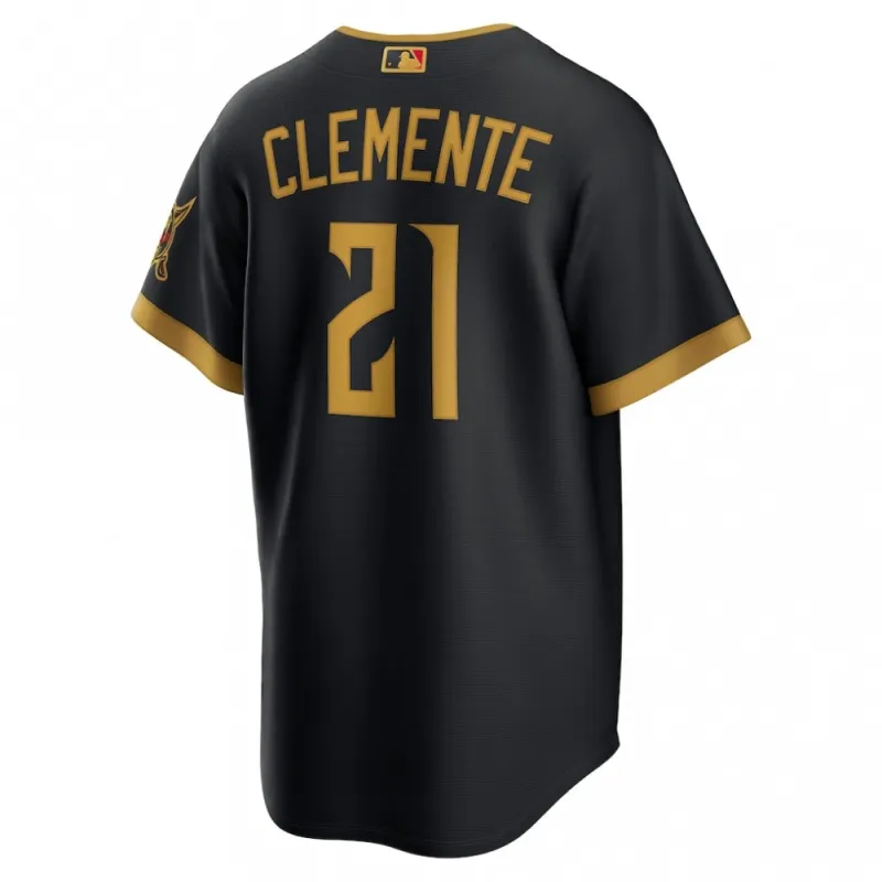 Roberto Clemente Pittsburgh Pirates Nike 2026 City Connect Stadium Jersey – Black