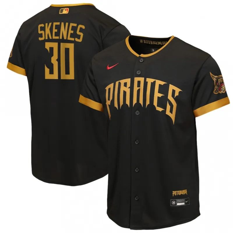 Paul Skenes Pittsburgh Pirates Nike Youth 2026 City Connect Stadium Jersey – Black