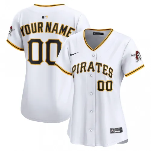Pittsburgh Pirates Nike Damen-Heimtrikot „Limited Custom“ – Weiß