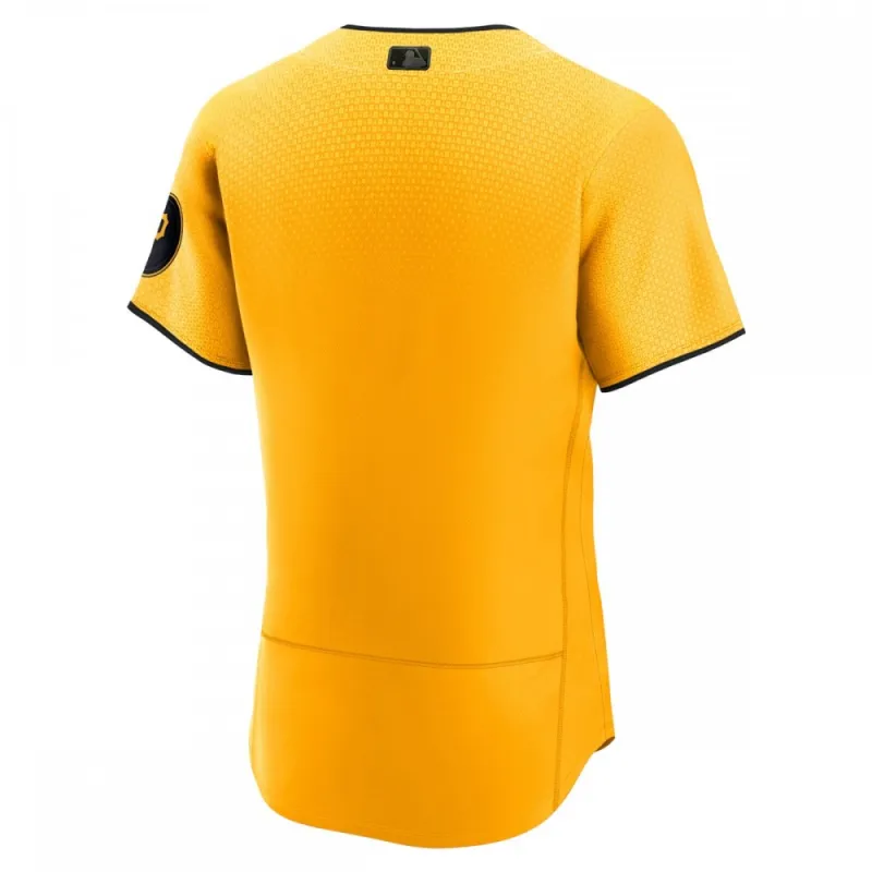 Pittsburgh Pirates Nike 2023 City Connect Authentic Jersey – Gold