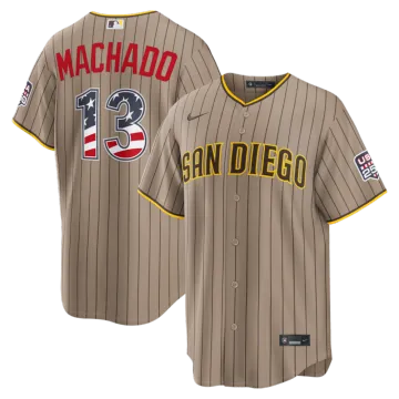 Manny Machado San Diego Padres Nike USA 250 Fourth of July Alternate Stadium Jersey - Sand