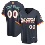 San Diego Padres Nike 2026 City Connect Stadium Custom Jersey - Obsidian