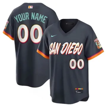 San Diego Padres Nike 2026 City Connect Stadium Custom Jersey - Obsidian