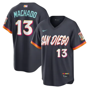 Manny Machado San Diego Padres Nike 2026 City Connect Stadium Jersey - Obsidian