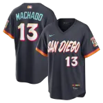 Manny Machado San Diego Padres Nike 2026 City Connect Stadium Jersey - Obsidian Manny Machado San Diego Padres Nike 2026 City Connect Stadium Jersey – Obsidian