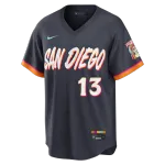 Manny Machado San Diego Padres Nike 2026 City Connect Stadium Jersey – Obsidian