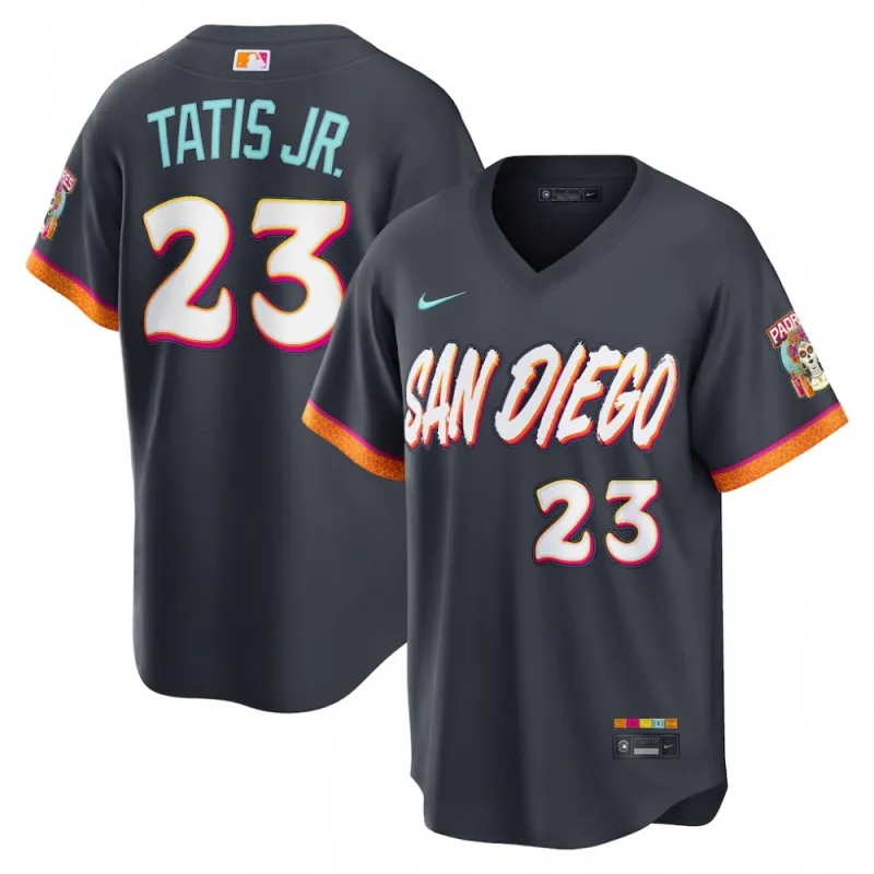 Fernando Tatis Jr. San Diego Padres Nike 2026 City Connect Stadium Jersey – Obsidian