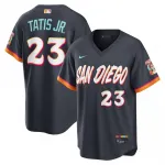 Camisa de Fernando Tatis Jr. dos San Diego Padres, Nike 2026 City Connect Stadium - Obsidian Fernando Tatis Jr. San Diego Padres Nike 2026 City Connect Stadium Jersey – Obsidian