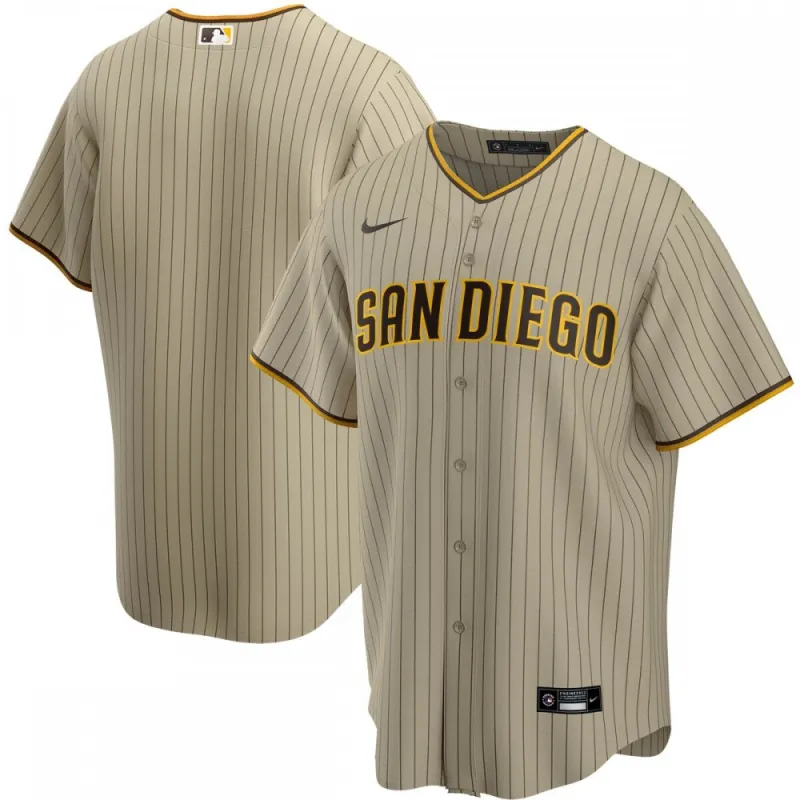 San Diego Padres Nike Alternate Replica Team Jersey – Tan