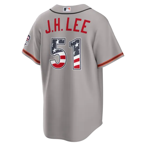 Jung Hoo Lee San Francisco Giants Nike USA 250 Fourth of July Road Stadium Jersey – Gray