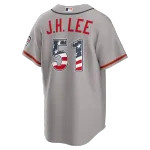 Jung Hoo Lee San Francisco Giants Nike USA 250 Fourth of July Road Stadium Jersey – Gray