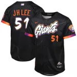 Maillot de joueur Nike City Connect Limited 2025 pour enfants « Jung Hoo Lee » des Giants de San Francisco - Anthracite Jung Hoo Lee San Francisco Giants Nike Youth 2025 City Connect Limited Player Jersey – Anthracite