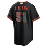 Jung Hoo Lee San Francisco Giants Nike Alternate Stadium Jersey – Black
